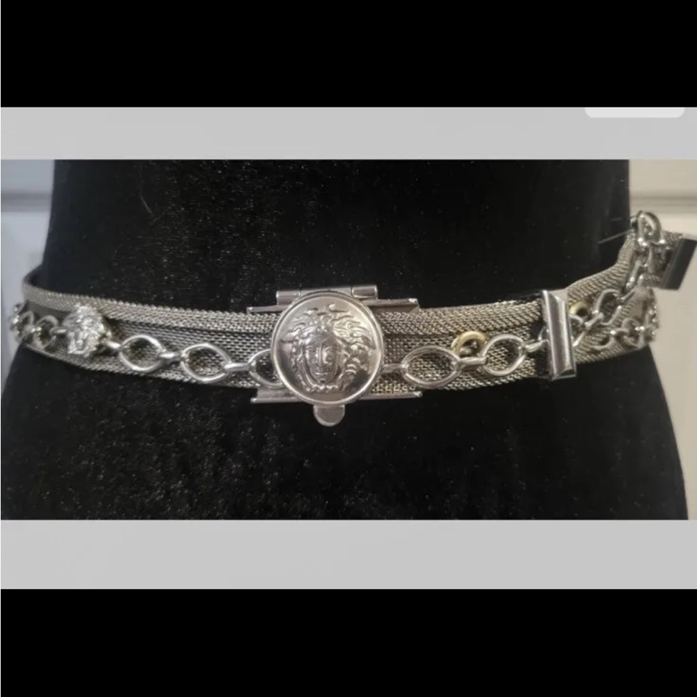 Very Rare Gianni Versace Medusa head Metal Chain Belt
